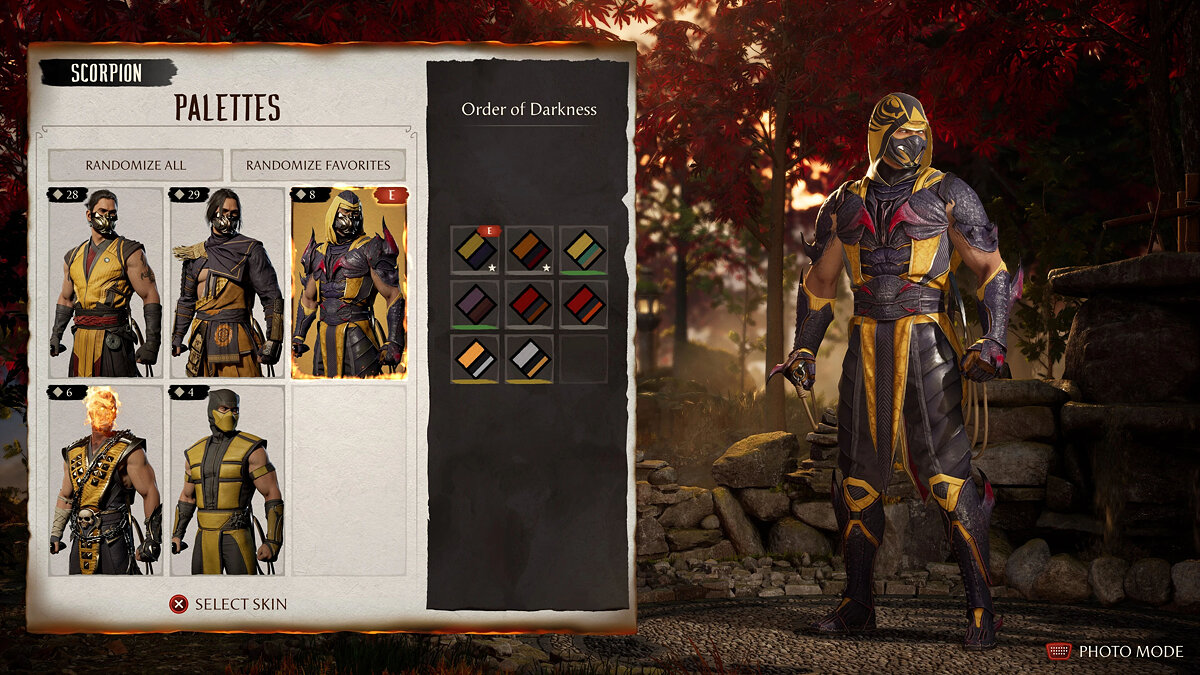 Mortal Kombat 1 — Скорпион в костюме «Ордена тьмы»