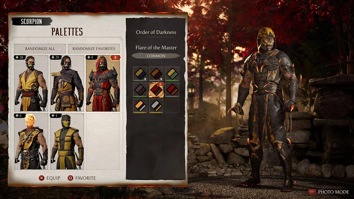 Mortal Kombat 1 — Скорпион в костюме «Ордена тьмы»