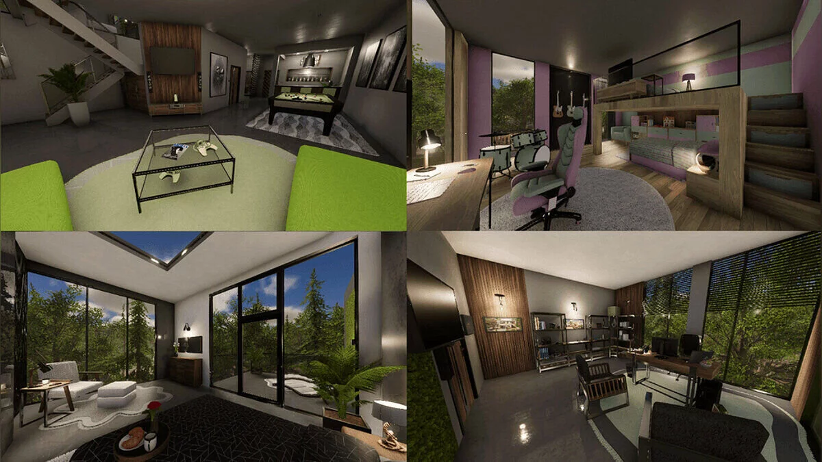 House Flipper 2 — Современный особняк в стиле минимализма