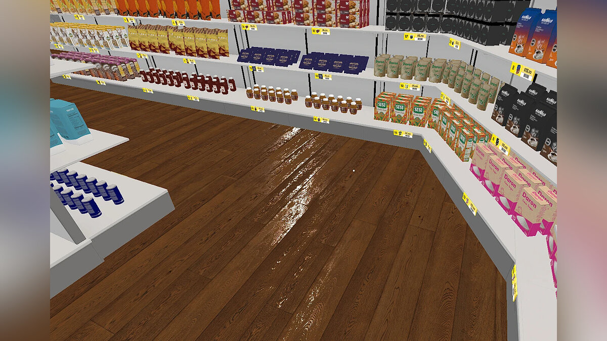 Supermarket Simulator — Текстура деревянного пола HD