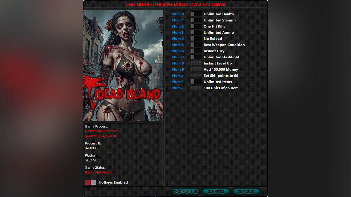 Dead Island: Definitive Collection — Трейнер (+13) [1.1.2]