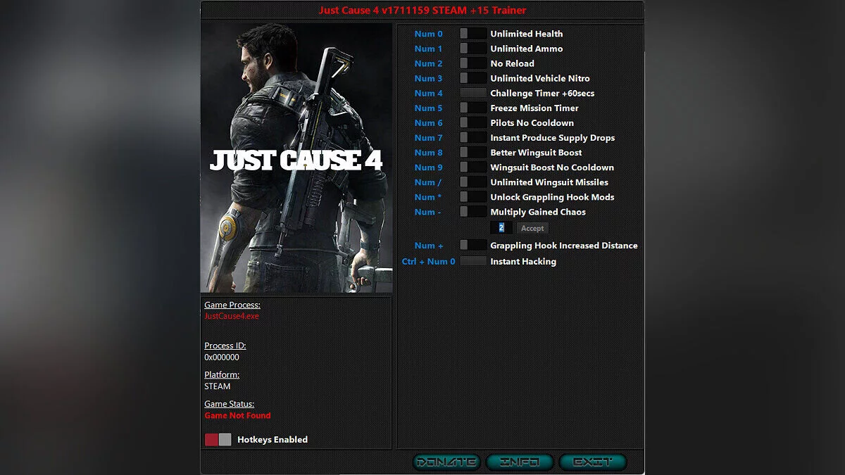 Just Cause 4 — Трейнер (+15) [171159]