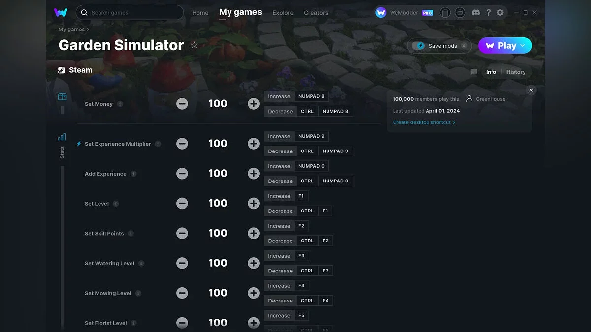 Garden Life: A Cozy Simulator — Трейнер (+20) от 01.04.2024 [WeMod]