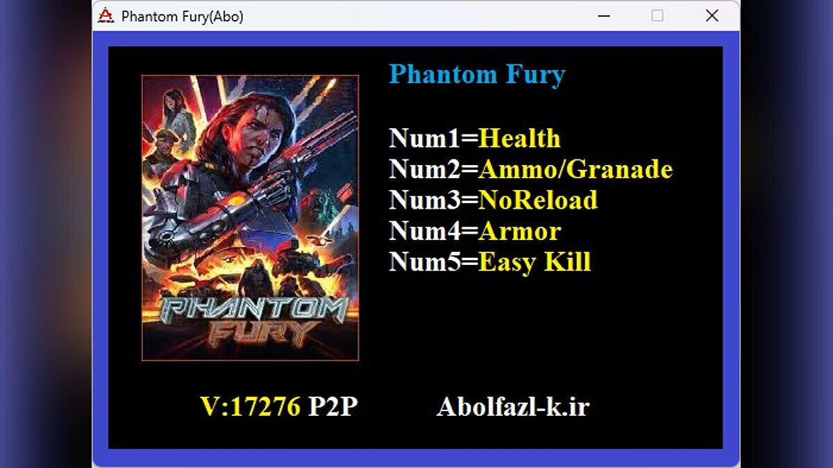Phantom Fury — Трейнер (+5) [17276]