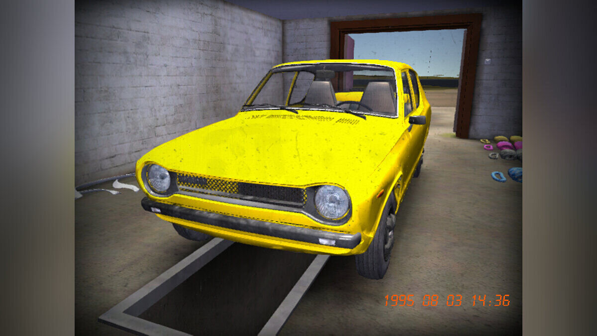 My Summer Car — Желтая Сатсума с завода, имеются все детали из каталога