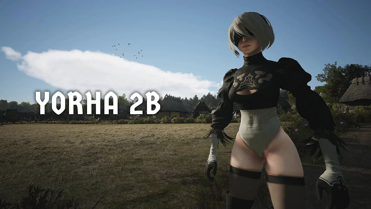 Manor Lords — 2B из игры Nier Automata