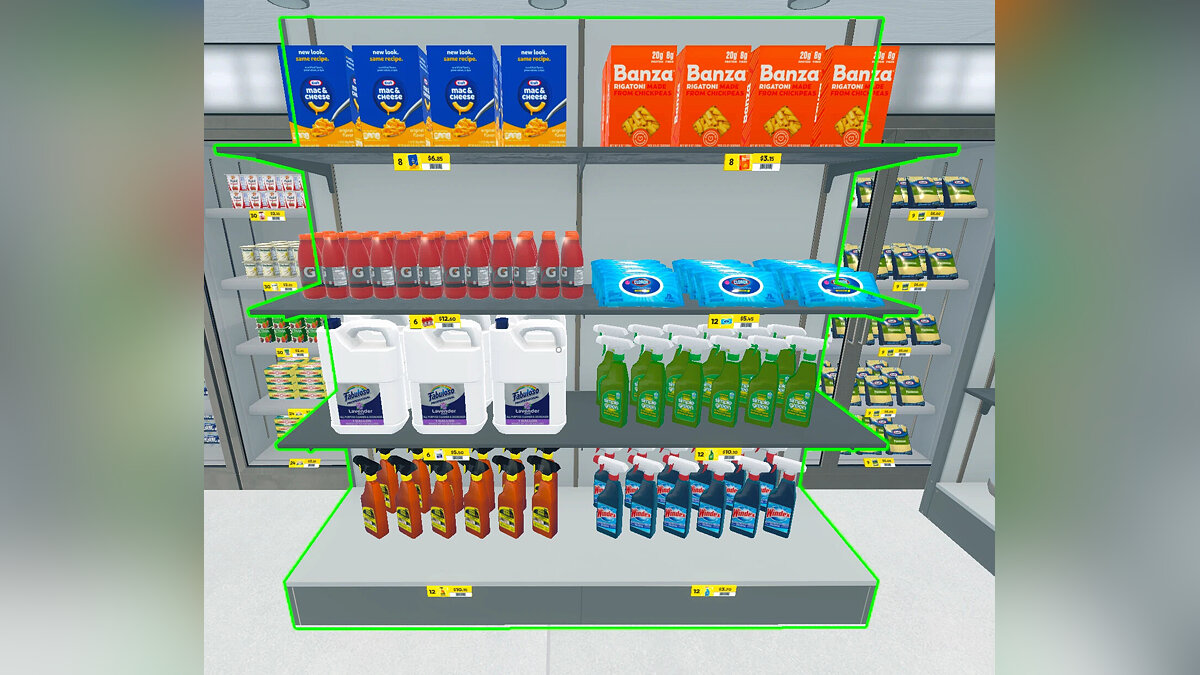 Supermarket Simulator — 65 товаров США