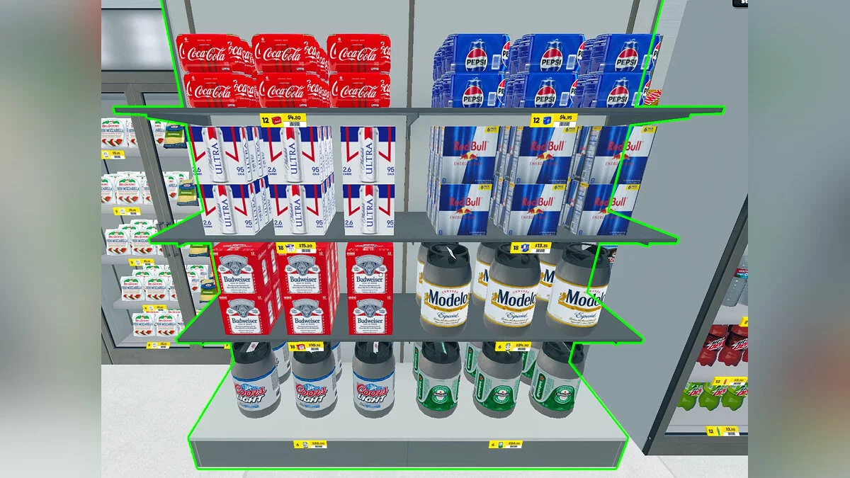 Supermarket Simulator — 65 товаров США