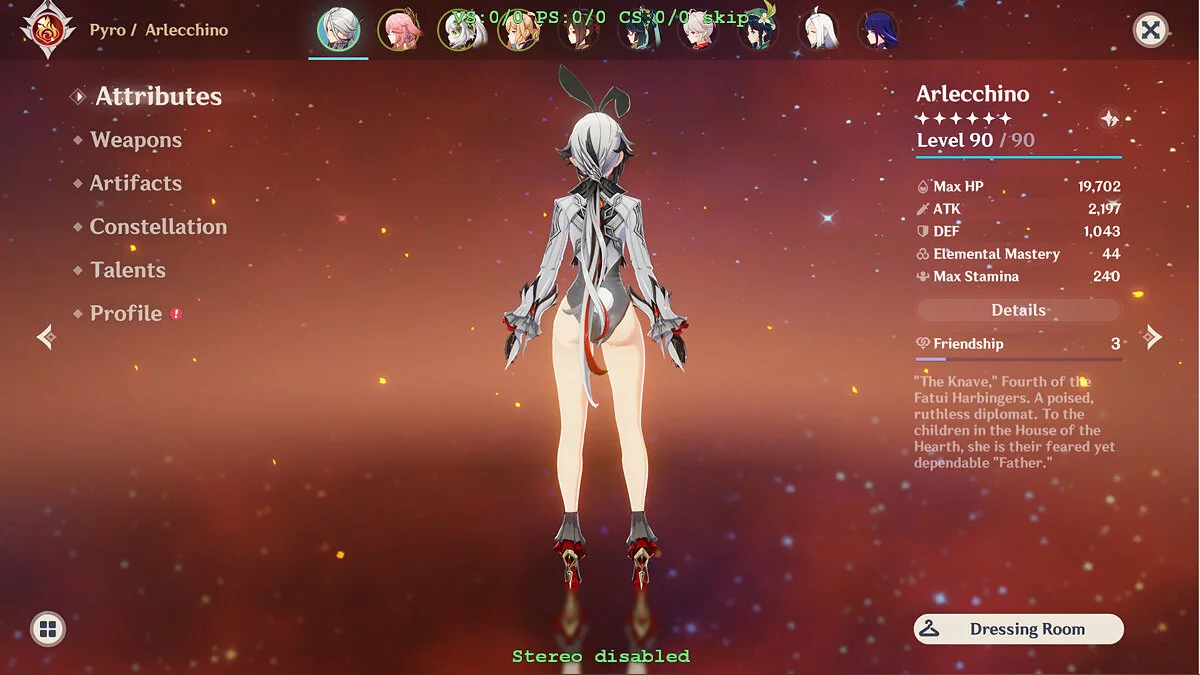 Genshin Impact — Арлекино в костюме зайчика