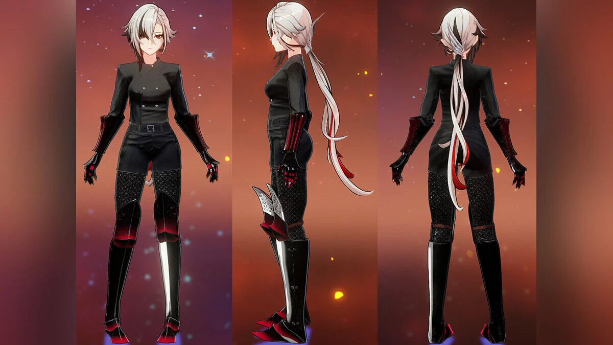 Genshin Impact — Доспехи «Кровавой бури» для Арлекино