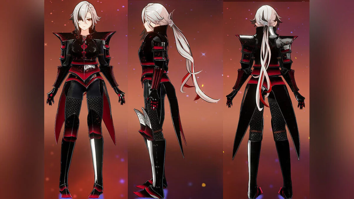 Genshin Impact — Доспехи «Кровавой бури» для Арлекино