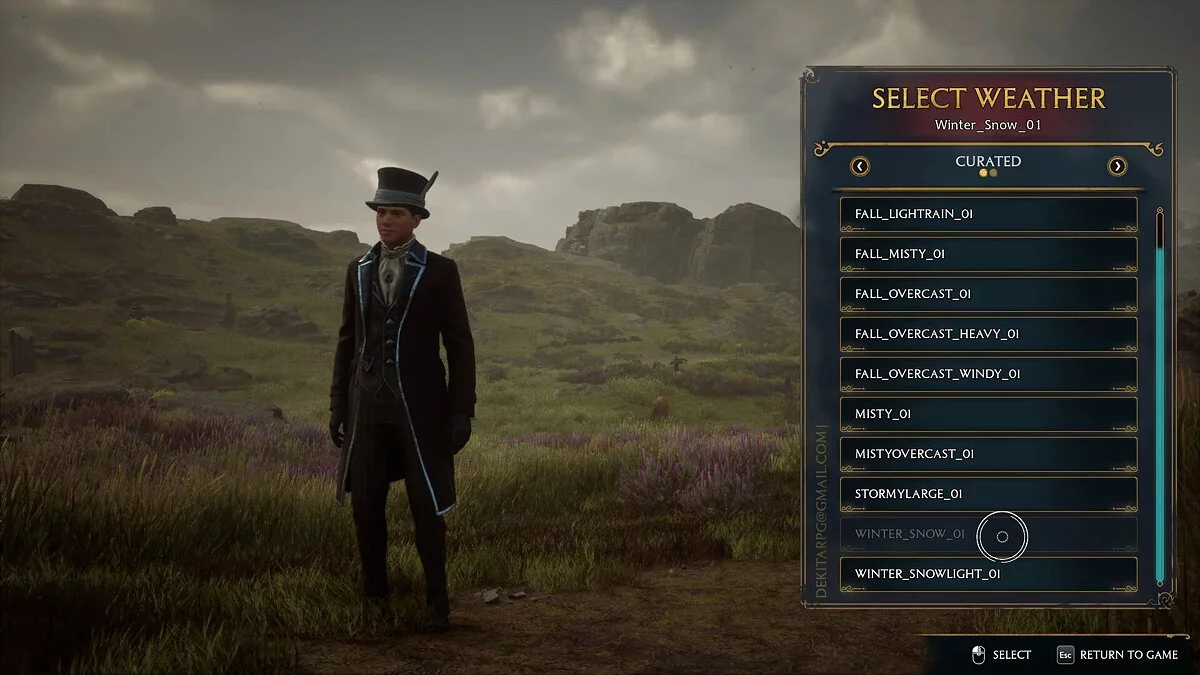 Hogwarts Legacy — Изменение погоды