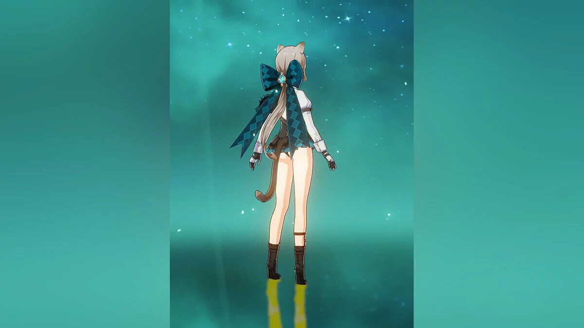 Genshin Impact — Линетт в мини-юбке и на каблуках