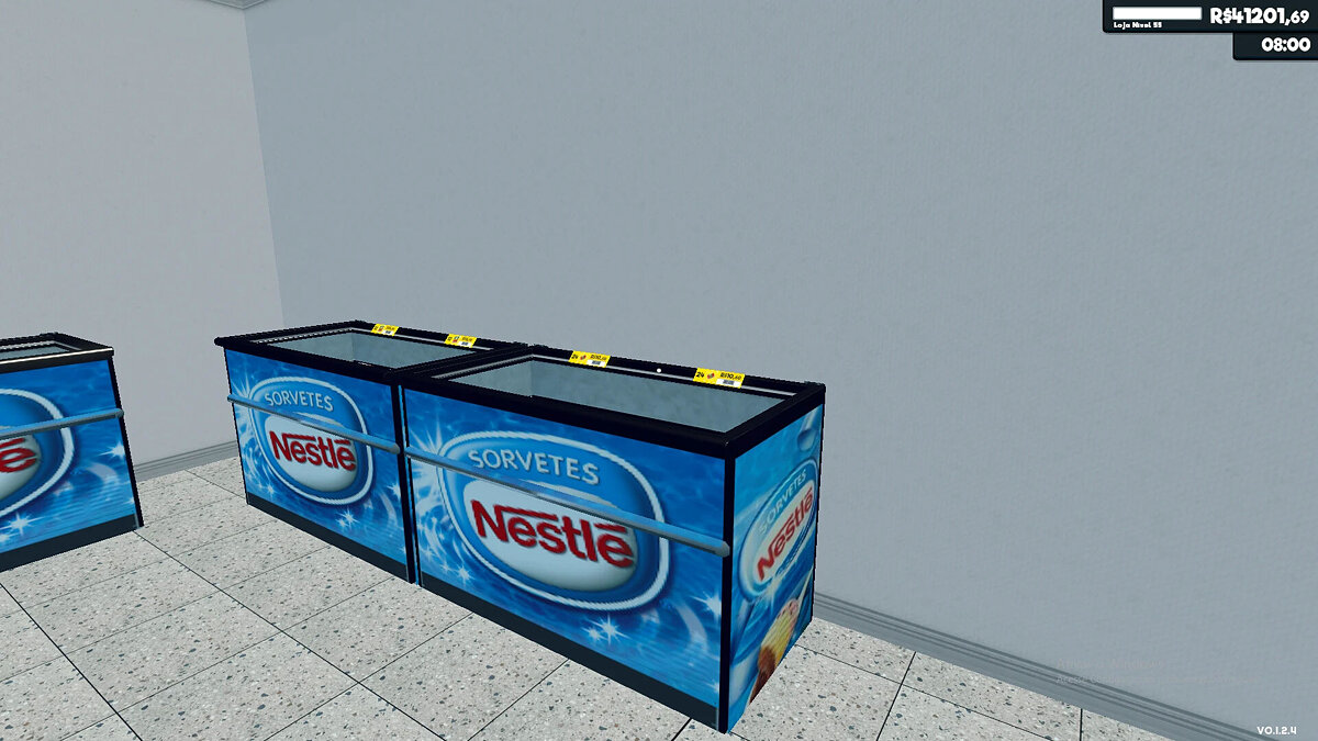 Supermarket Simulator — Морозильник Nestle