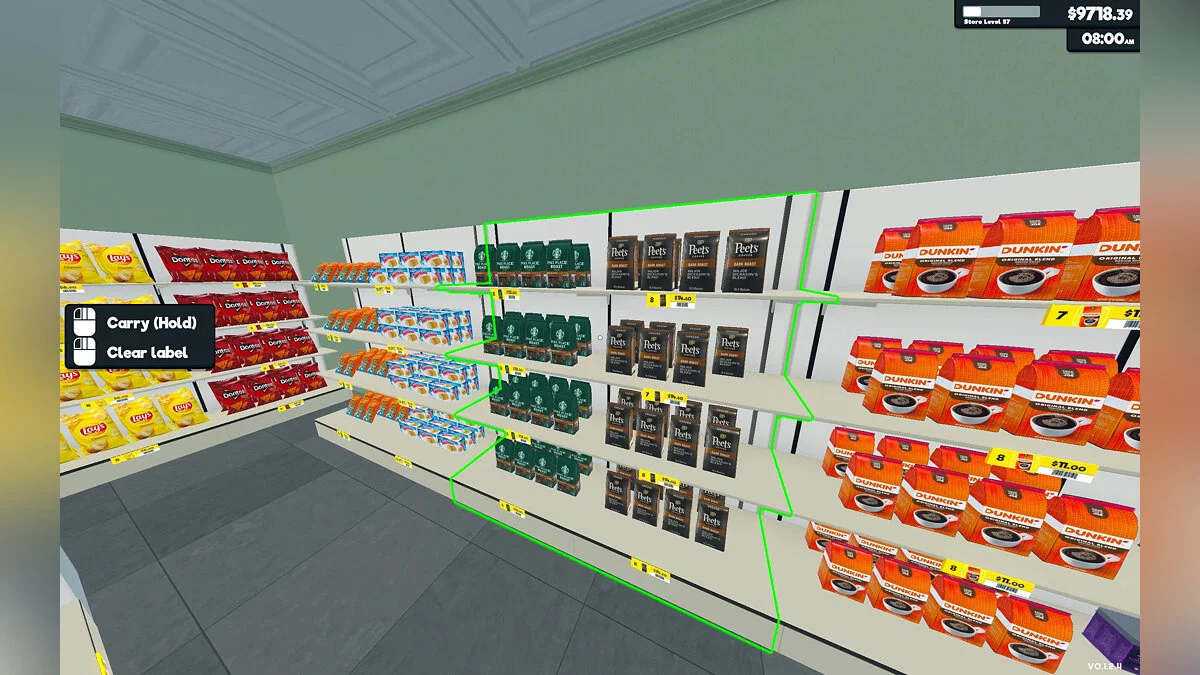 Supermarket Simulator — Новые полы и потолок
