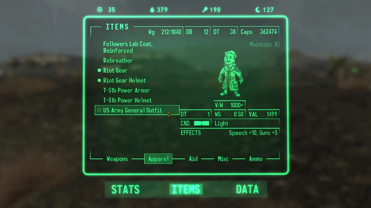 Fallout: New Vegas — Новый интерфейс Pip-Boy