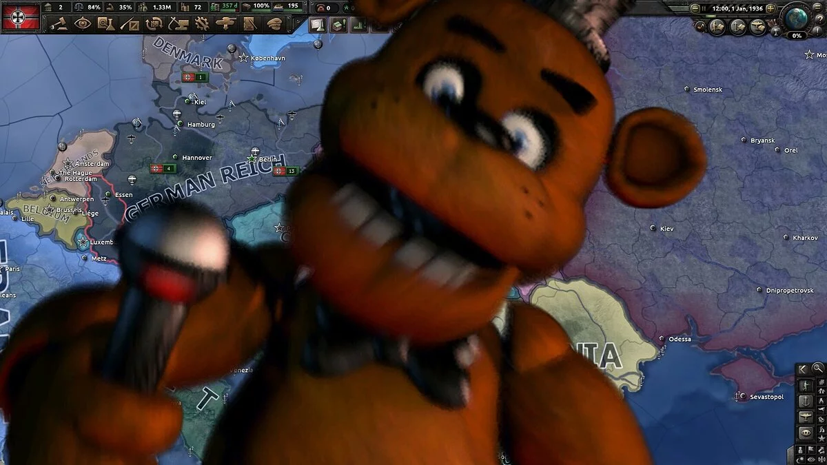 Hearts of Iron 4 — Скримеры в стиле Five Nights at Hearts