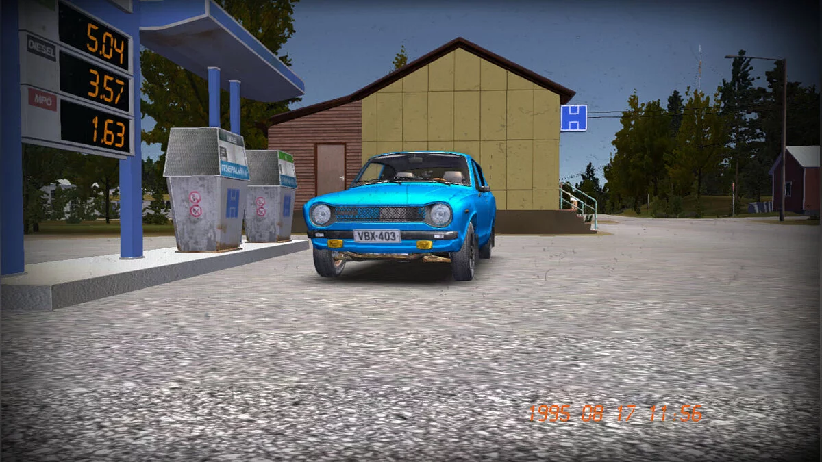 My Summer Car — Тюнингованная Сатсума голубого цвета, 19к марок на руках