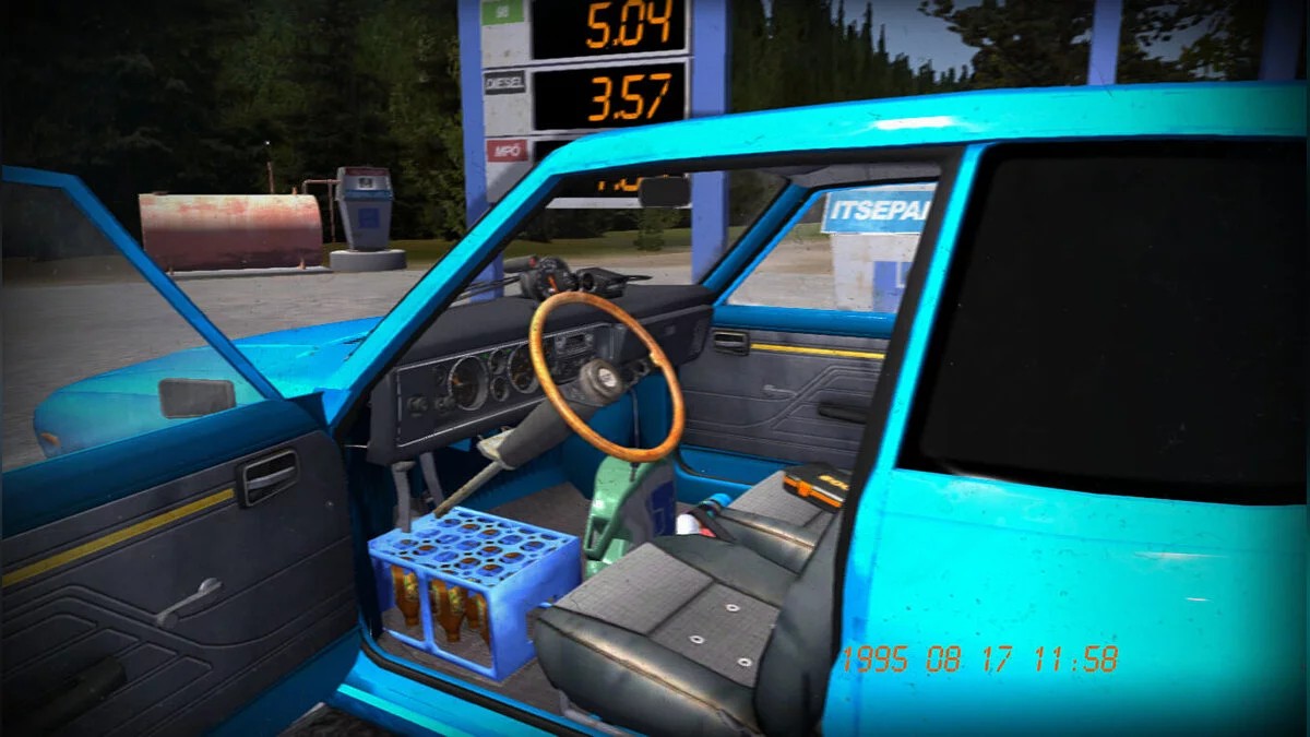My Summer Car — Тюнингованная Сатсума голубого цвета, 19к марок на руках
