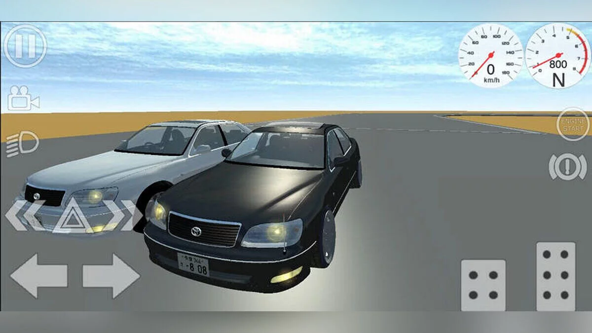 Simple Car Crash Physics Sim — Toyota Celsior E-UCF20