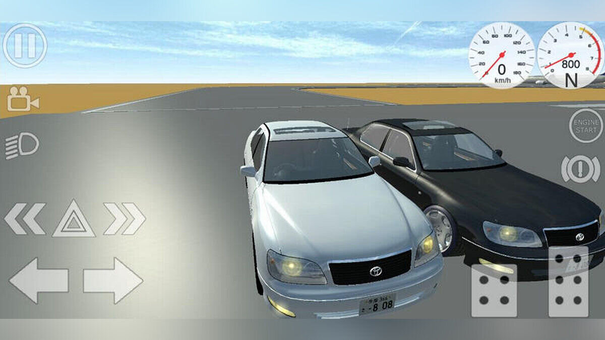 Simple Car Crash Physics Sim — Toyota Celsior E-UCF20