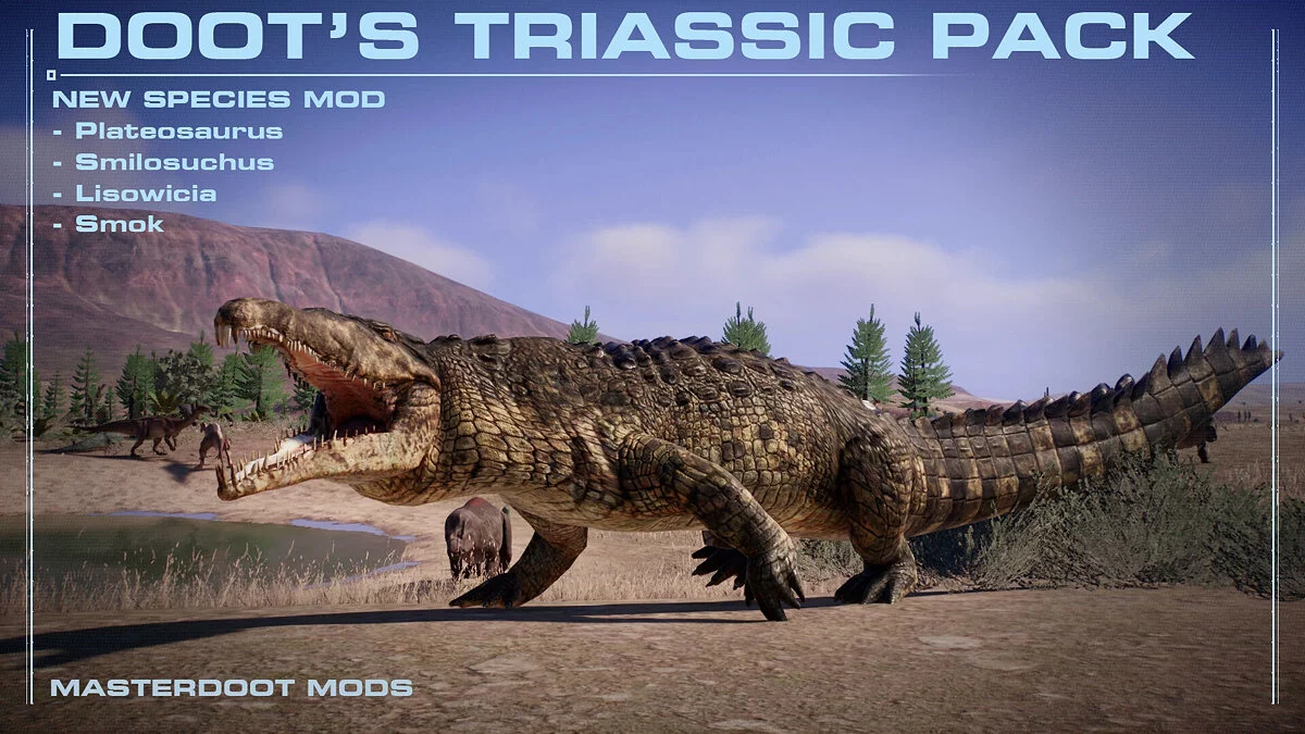 Jurassic World Evolution 2 — Триасовый набор (4 новых вида)