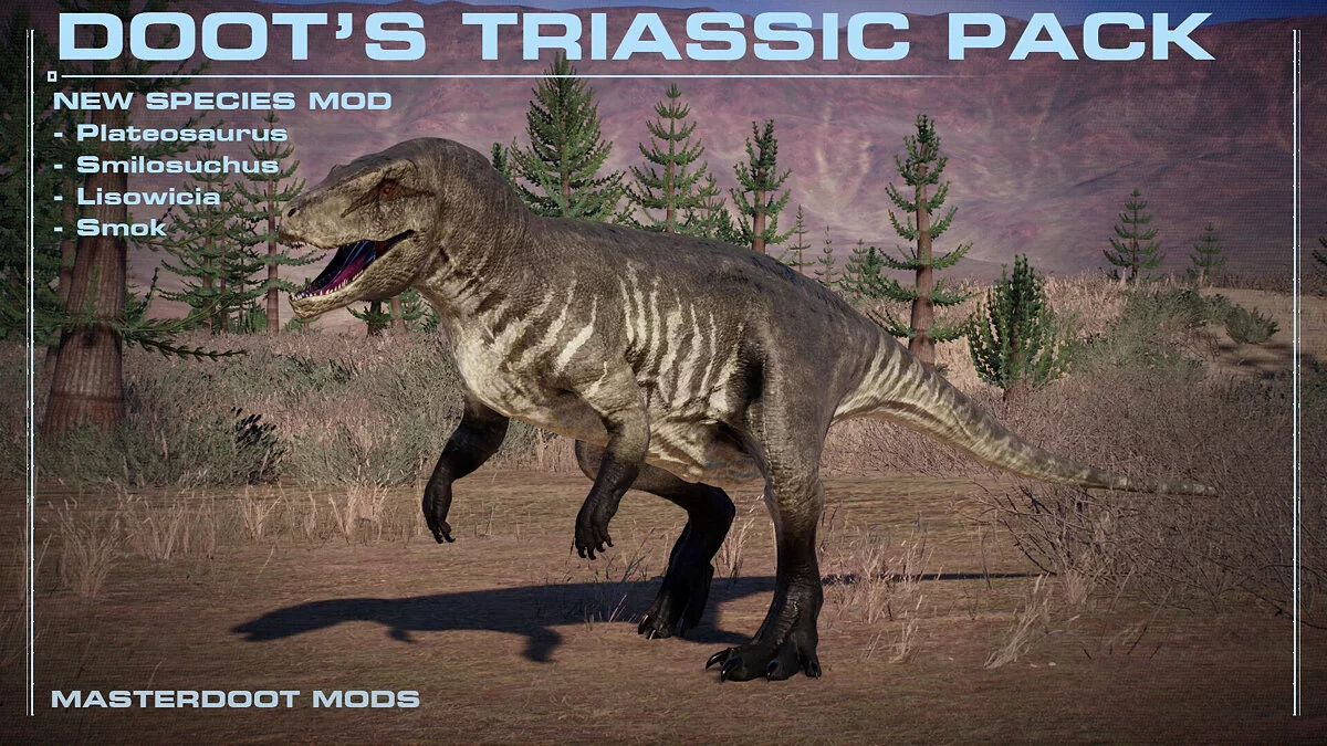 Jurassic World Evolution 2 — Триасовый набор (4 новых вида)