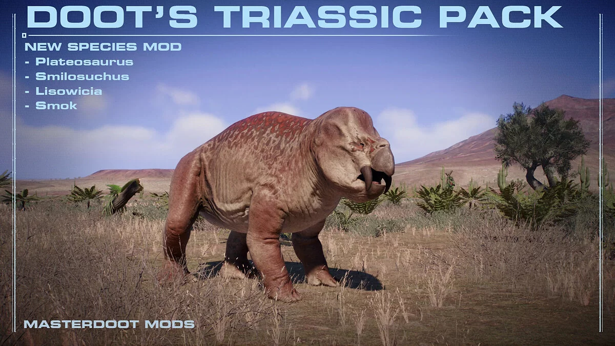 Jurassic World Evolution 2 — Триасовый набор (4 новых вида)