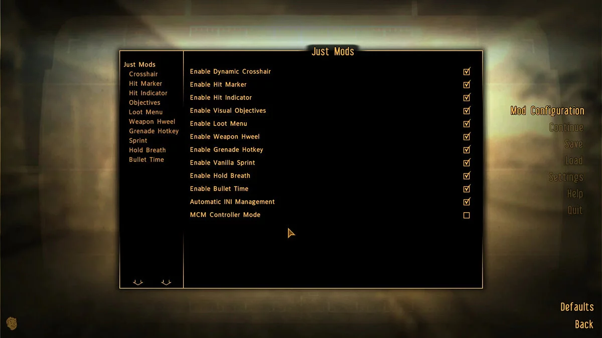 Fallout: New Vegas — Удобный геймплей