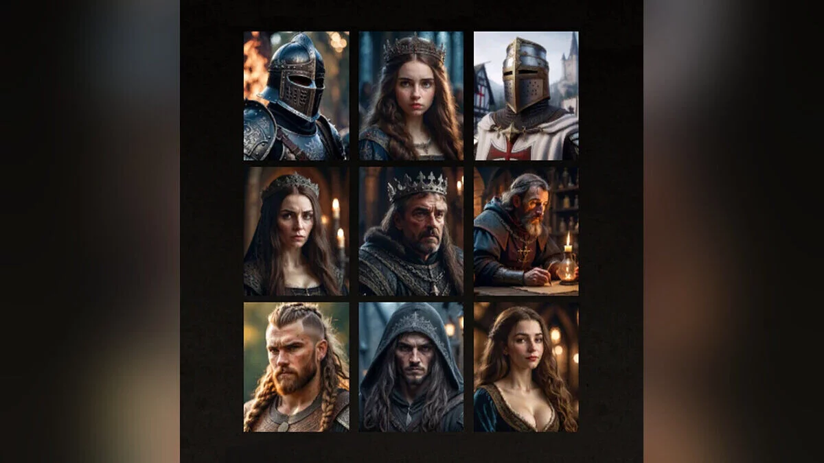Manor Lords — Улучшенные портреты лордов