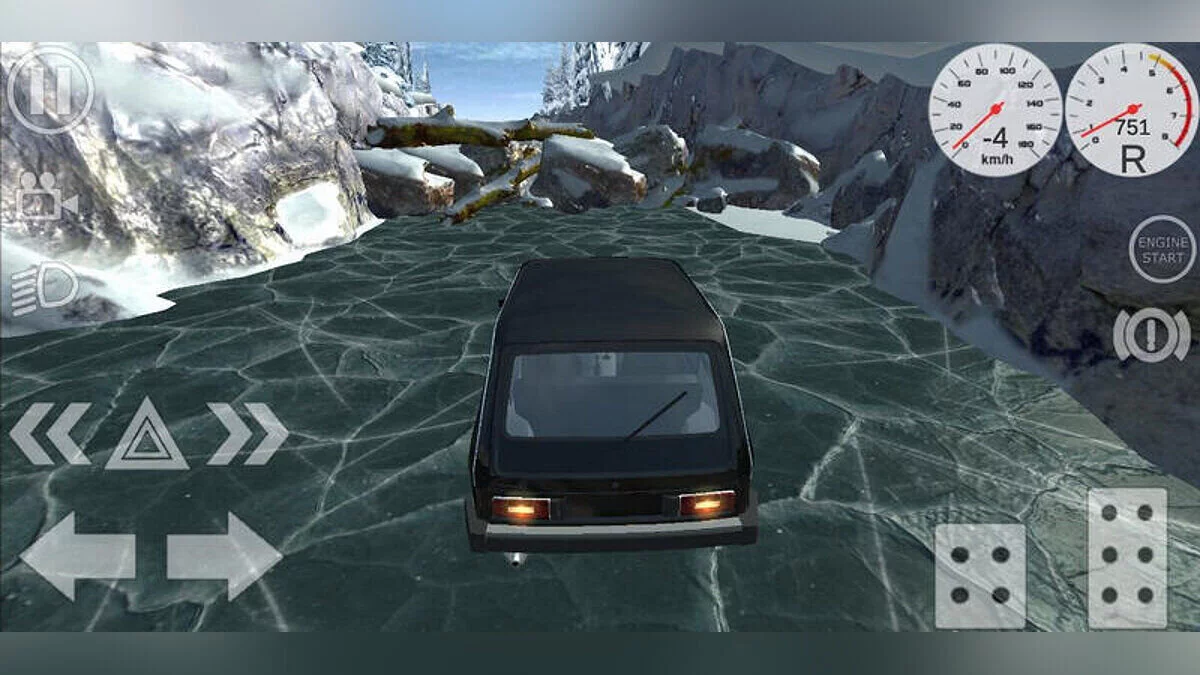 Simple Car Crash Physics Sim — Зимнее озеро