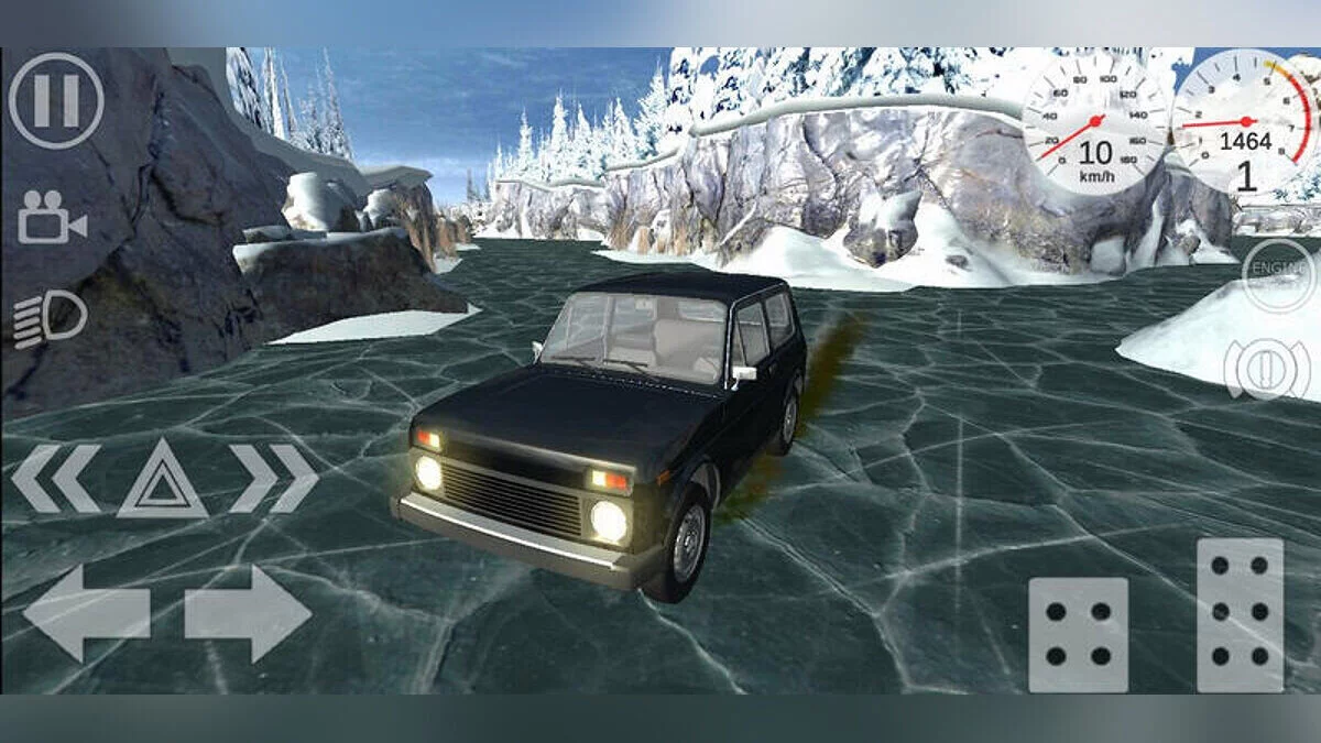 Simple Car Crash Physics Sim — Зимнее озеро