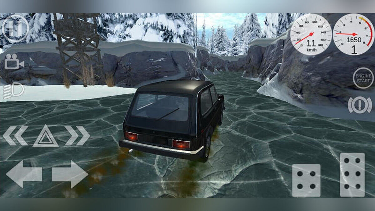 Simple Car Crash Physics Sim — Зимнее озеро
