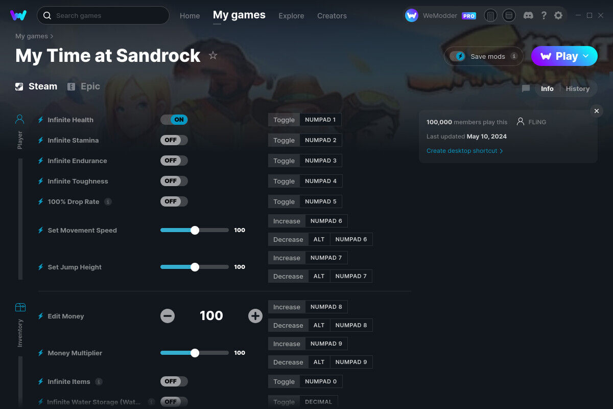 Читы для My Time at Sandrock