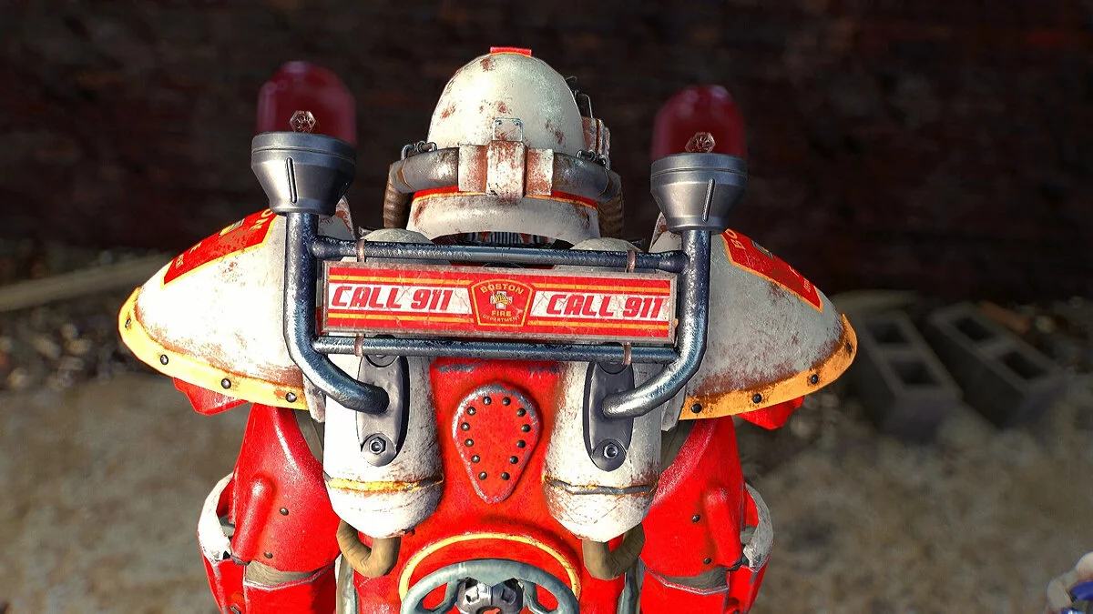 Fallout 4 — Bad Boys. Civil Servant Power Armor — силовая броня экстренных служб