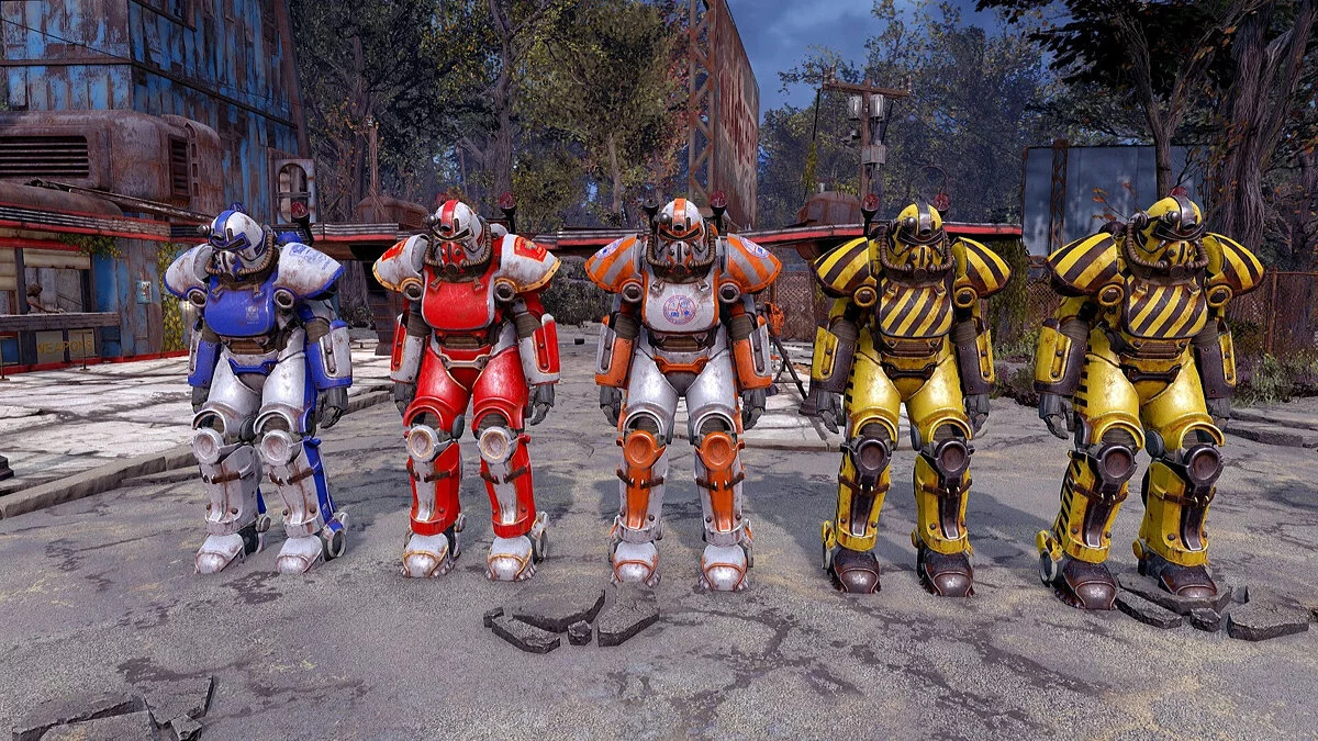 Fallout 4 — Bad Boys. Civil Servant Power Armor — силовая броня экстренных служб