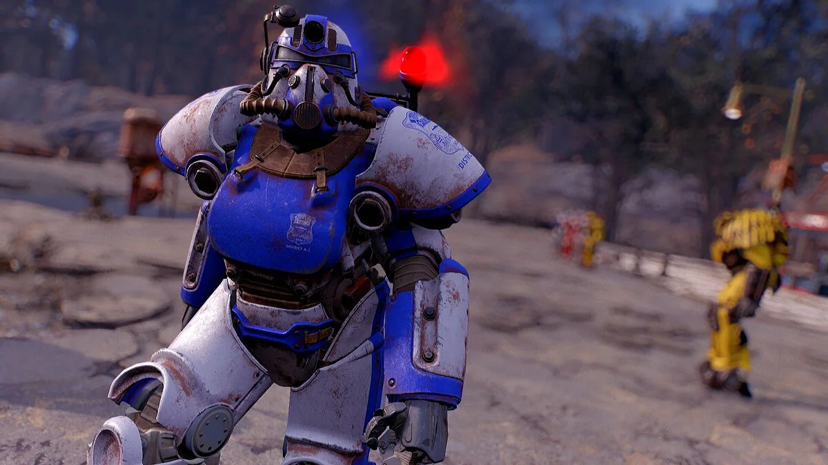 Fallout 4 — Bad Boys. Civil Servant Power Armor — силовая броня экстренных служб