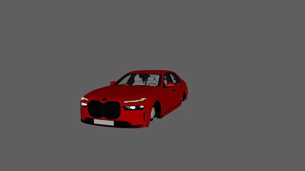 Simple Car Crash Physics Sim — BMW i7 R