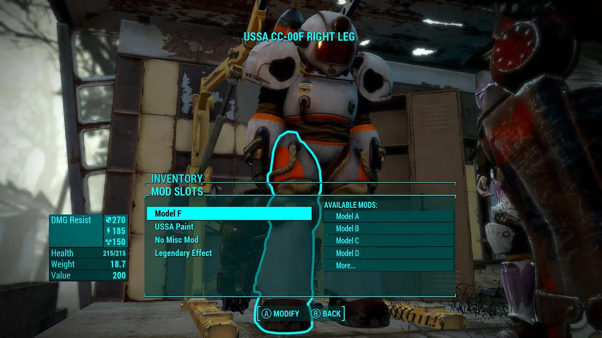 Fallout 4 — Captain Cosmos Rework — броня в стиле Metroid