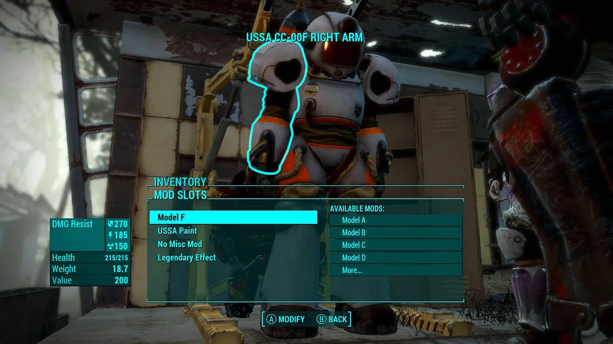 Fallout 4 — Captain Cosmos Rework — броня в стиле Metroid