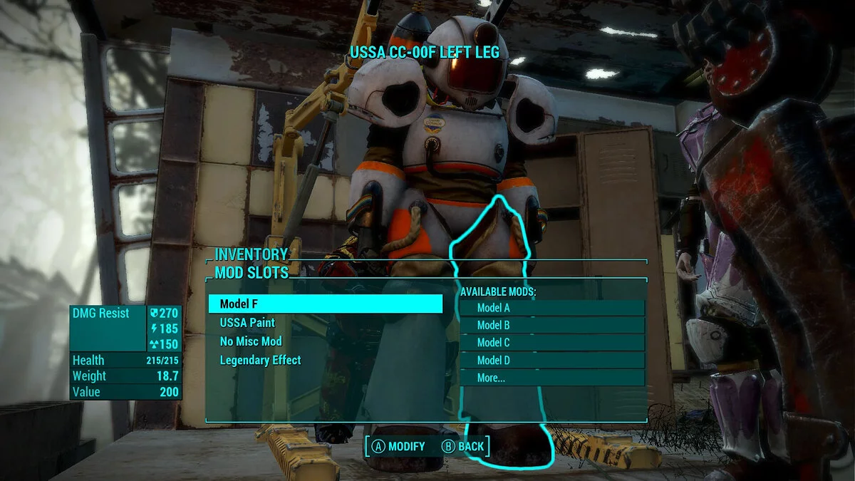 Fallout 4 — Captain Cosmos Rework — броня в стиле Metroid