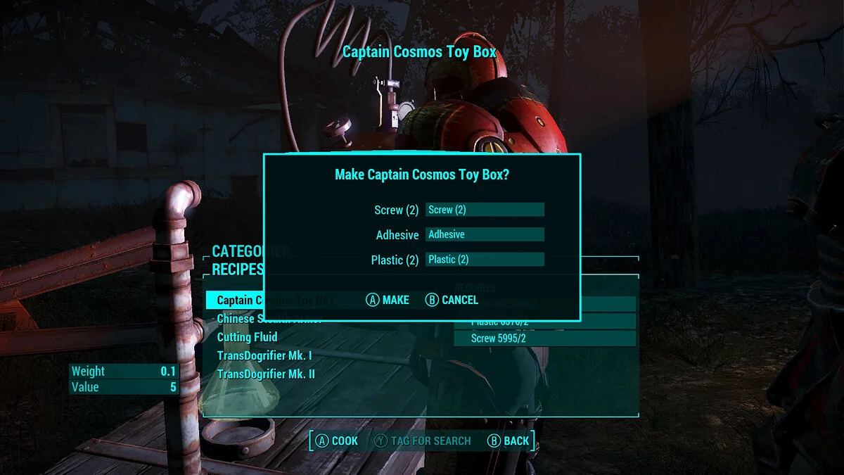 Fallout 4 — Captain Cosmos Rework — броня в стиле Metroid