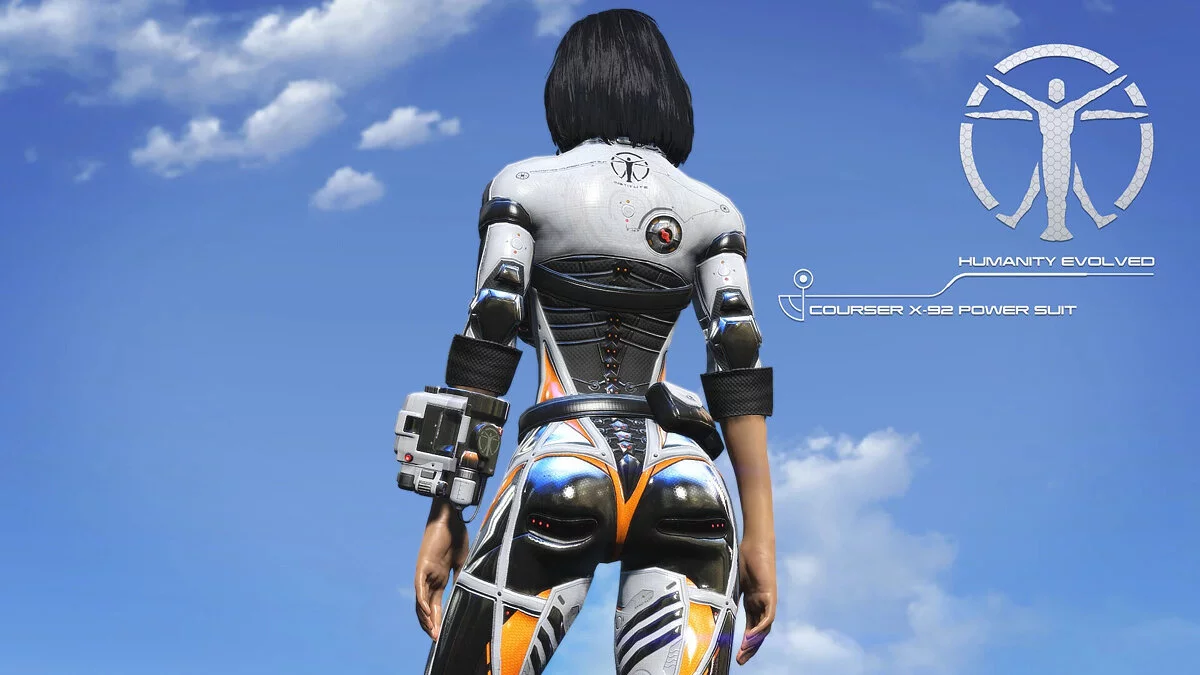 Fallout 4 — Courser X-92 Power Suit CBBE and PipBoy — лёгкая и стильная броня