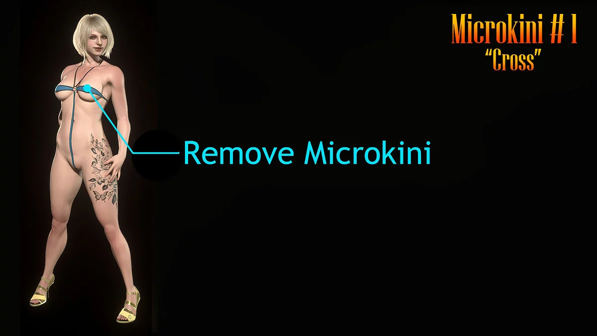 Resident Evil 4 Remake (2023) — Эшли в микробикини