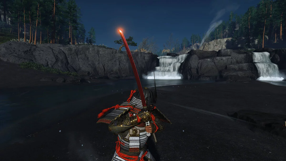 Ghost of Tsushima: Director&#039;s Cut — Катана с красным лезвием