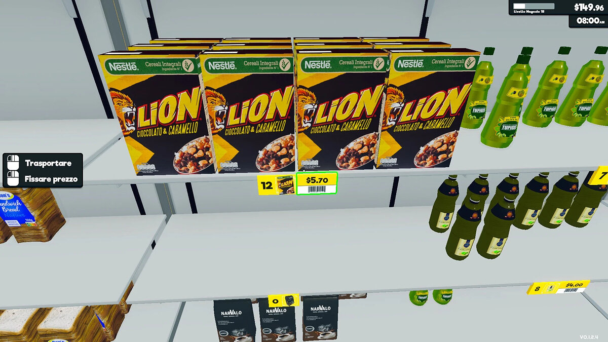 Supermarket Simulator — Хлопья Nestle Lion