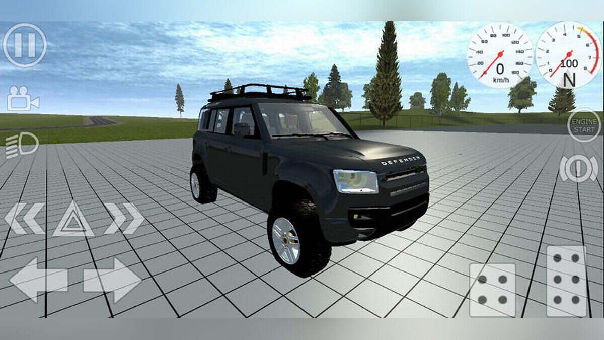 Simple Car Crash Physics Sim — Land Rover Defender SE