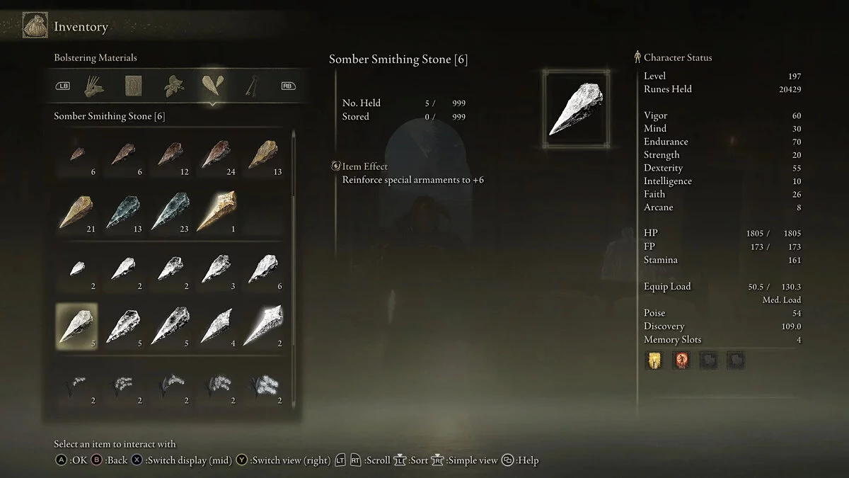 Elden Ring — Пройденное DLC и 197 уровень