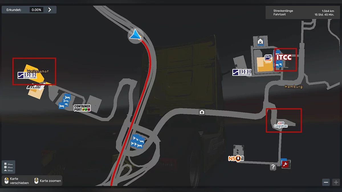 Euro Truck Simulator 2 — Расширенный Гамбург