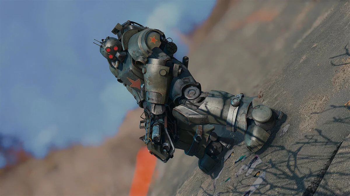 Fallout 4 — Red Shift Power Armor — броня с красной звездой из Fallout 76